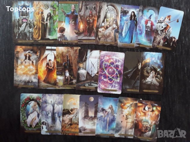 Вълшебни 78 таро карти - Wizards Tarot на Barbara Moore, снимка 7 - Карти за игра - 34659243