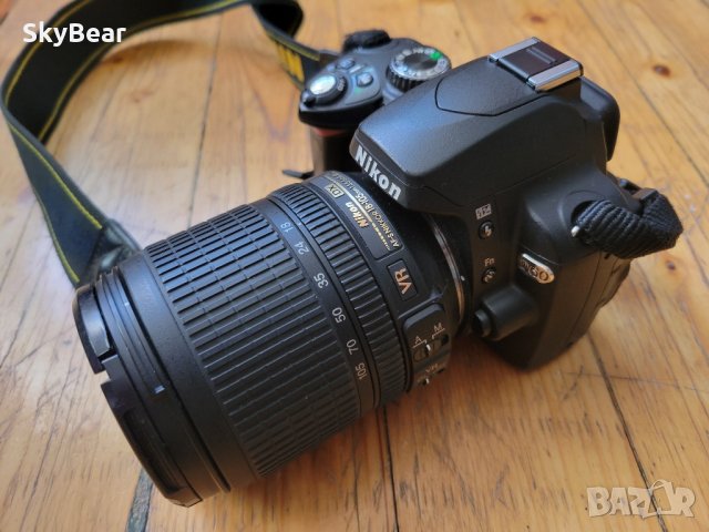 Фотоапарат Nikon D60 с обектив Nikkor 18-105 3.5-5.6, снимка 10 - Фотоапарати - 44052383