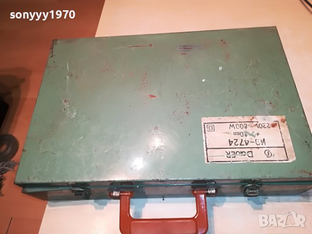 DAUER+МЕТАЛЕН КУФАР И СВРЕДЛА 2002231122M, снимка 3 - Бормашини - 39736782