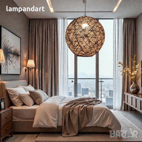 Абажур Сфера Паяжина, снимка 2 - Лампи за таван - 52588873