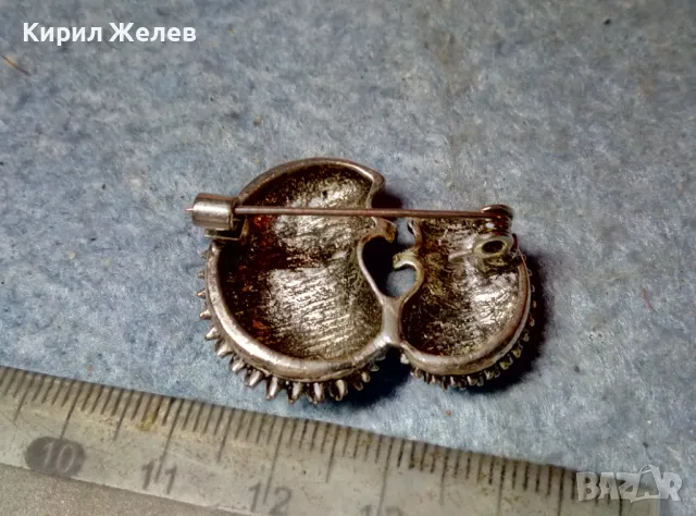Две СЛАДКИ ТАРАЛЕЖЧЕТА ПОСРЕБРЕНА ФИГУРАЛНА ВИНТИДЖ АРТ БРОШКА 48766, снимка 7 - Други - 48160455