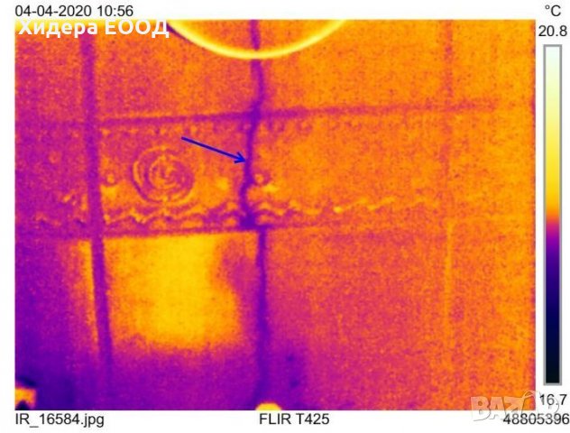 Откриване на течове с термокамера FLIR в Пловдив, снимка 6 - ВиК услуги - 28389167