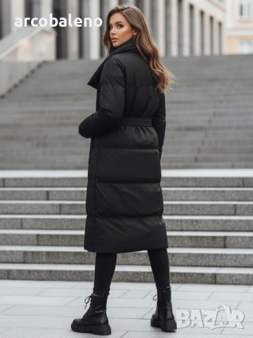 Дамско дълго ватирано зимно яке FAVI, 4цвята , снимка 13 - Якета - 53091074