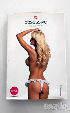Секси бели прашки на марка OBSESSIVE - Оригинал, снимка 3 - Бельо - 43396767