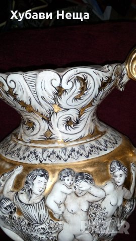 Вази - порцелованови- Капо Ди Монте , снимка 8 - Антикварни и старинни предмети - 32344322