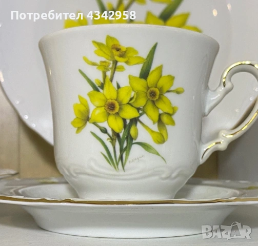 🌼 Винтидж порцеланови комплекти Johann Seltmann Vohenstrauß Bavaria ., снимка 4 - Антикварни и старинни предмети - 53457261
