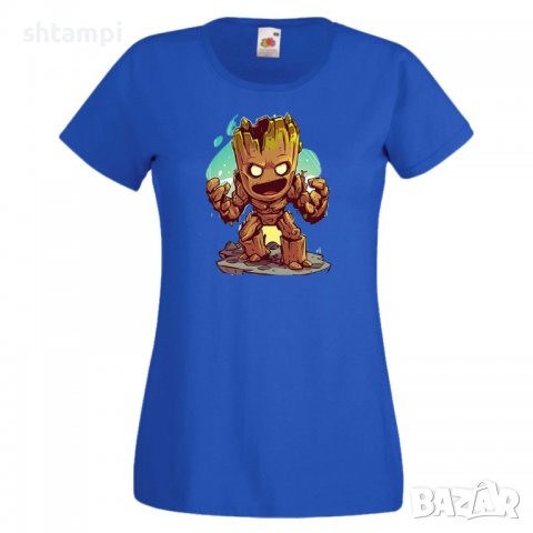 Дамска тениска Marvel Groot 2 Игра,Изненада,Подарък,Геймър,, снимка 5 - Тениски - 36741072