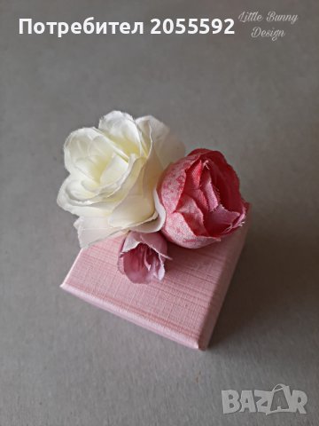 Декорирана кутиика с цветя , снимка 2 - Подаръци за кръщене - 37850862
