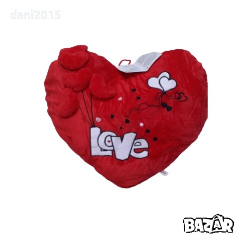 Свети валентин Подаръчна плюшена музикална възглавничка Сърце , снимка 1 - Плюшени играчки - 43846881