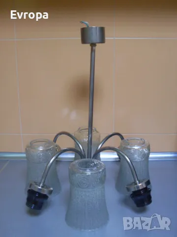 Стар абажур, полилей., снимка 4 - Лампи за таван - 37665084