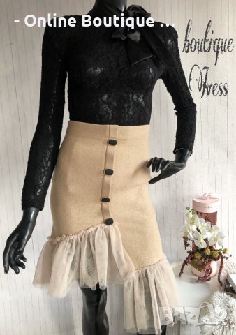 Дамска пола с тюл КОД 7, снимка 5 - Поли - 27286424