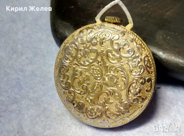 LUCERNE SWISS MADE Стар МЕХАНИЧЕН ОРНАМЕНТИРАН ЛУКСОЗЕН ПОЗЛАТЕН ДЖОБЕН ЧАСОВНИК ШВЕЙЦАРИЯ 50118, снимка 9 - Антикварни и старинни предмети - 49487824