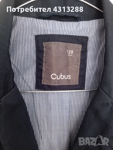 Сако 128см,тъмно син цвят , снимка 3 - Детски якета и елеци - 51550893