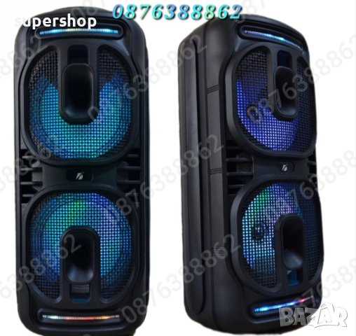 Голяма Караоке Колона, Тонколона 16” Инча Микрофон Блутут 60см., снимка 3 - Тонколони - 42950000