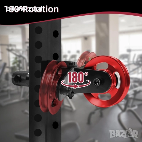 Topfinder въжена макара със сачмени лагери 90 мм за фитнес уред НОВА, снимка 2 - Фитнес уреди - 52393649