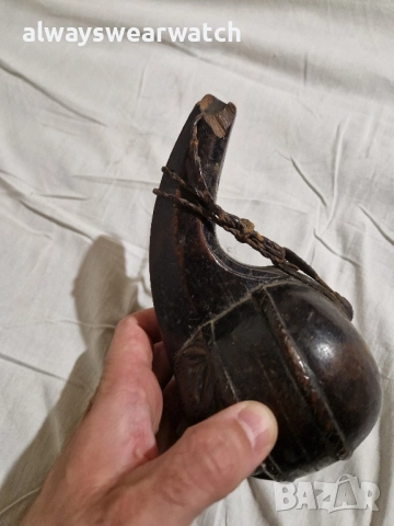 Старинен барутник с декор , снимка 5 - Антикварни и старинни предмети - 51502462