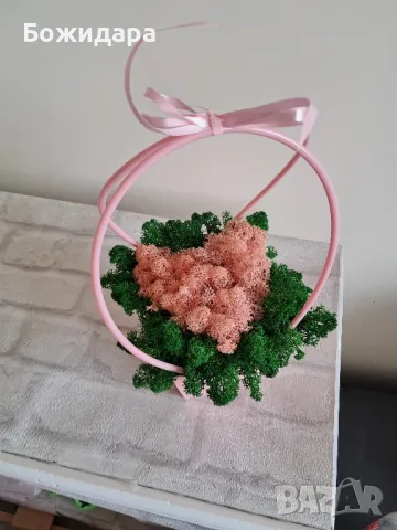 Кошнички със скандинавски мъх, снимка 10 - Декорация за дома - 49479525