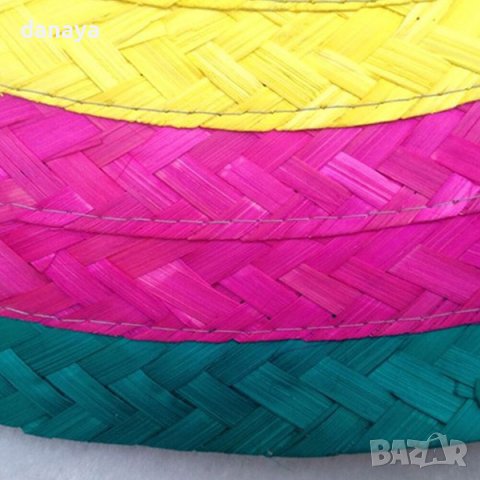 3108 Цветна мексиканска шапка сомбреро, снимка 4 - Шапки - 38281589