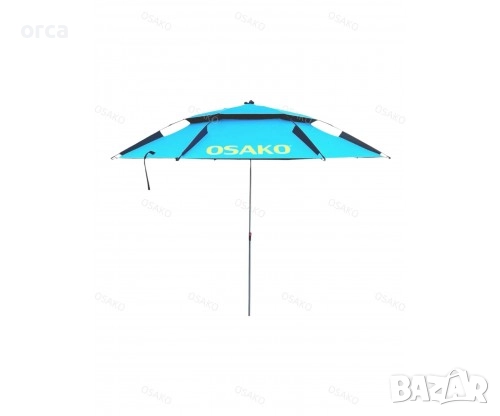 Чадър Osako UV защита 2.40 и 2.60 м за риболов, къмпинг и плаж