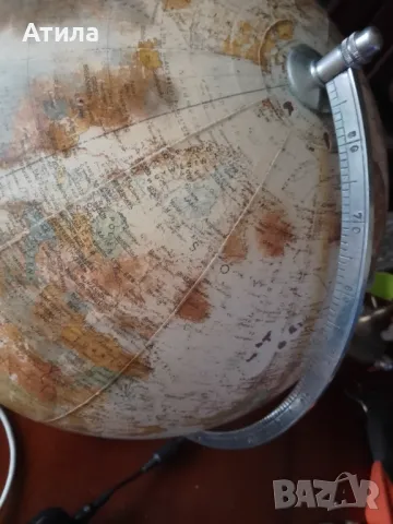 глобус нощна лампа 45 см немски, снимка 11 - Настолни лампи - 47910645
