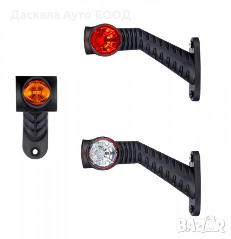 1 бр. тройни LED ЛЕД рогчета , габарити , 12-24V , Полша , снимка 4 - Аксесоари и консумативи - 35554253