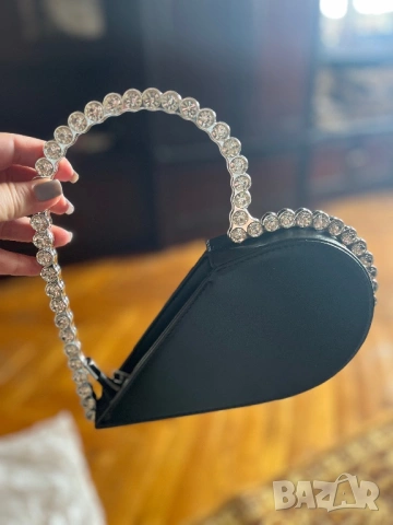 Дизайнерска чантичка сърце, снимка 4 - Чанти - 52113223