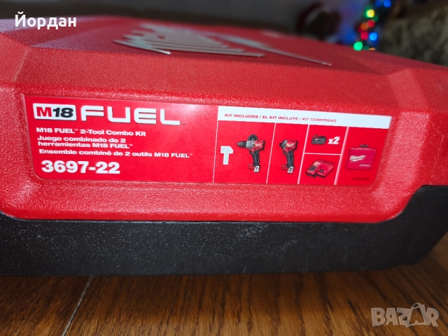 Milwaukee Kit 18V - Импактор и Перфоратор-Безчеткови + Куфар, снимка 11 - Куфари с инструменти - 52875261