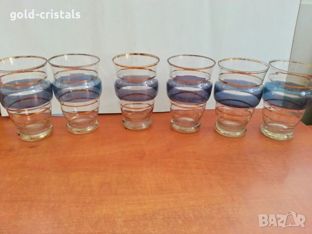 стари стъклени чаши за вода и вино бира, снимка 6 - Антикварни и старинни предмети - 26627447