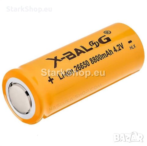 Акумулаторна батерия 26650 X-Balog 8800mah, 4.2V, снимка 1 - Друга електроника - 40809564
