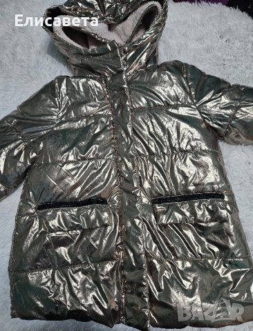 Детско зимно яке в сив цвят Zara, снимка 1 - Детски якета и елеци - 43316090