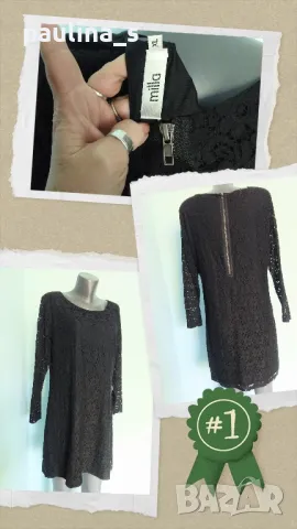 Два броя / Черна рокля за повод "Milla" и / голям размер , снимка 2 - Рокли - 40526791