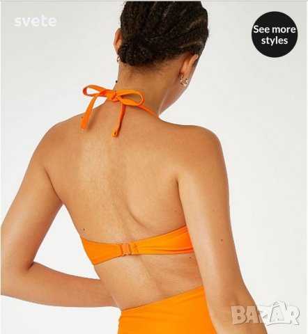 НОВО Оранжев бански горнище модел 2, снимка 4 - Бански костюми - 37330687