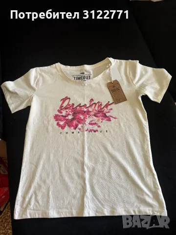 Дамска тениска с къс ръкав, чисто нова, снимка 2 - Тениски - 47596431