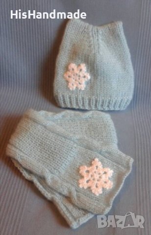 Бебешки шапки и шалчета -комплекти различни модели и цветове, снимка 5 - Бебешки шапки - 38091965