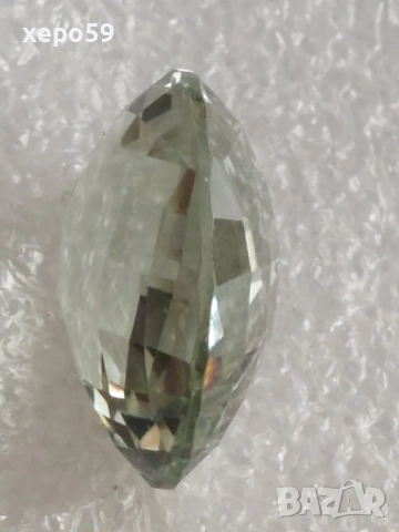 Прекрасен натурален 16 каратов двустранно фасетиран аквамарин с морско зелен оттенък/диамант,рубин/, снимка 6 - Други - 52470456