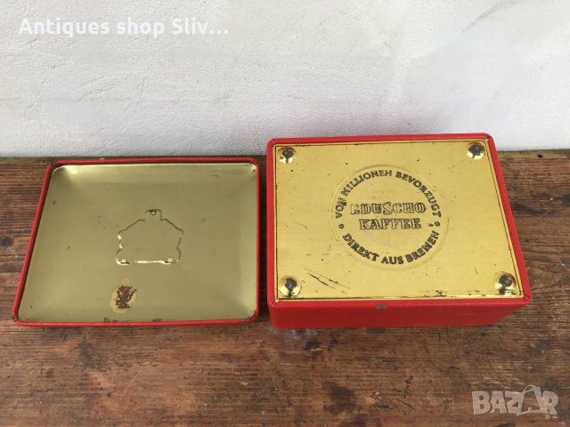 Стара метална кутия от кафе с герб. №0342, снимка 6 - Колекции - 33436927
