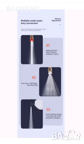 ТОП ЦЕНА АКУМУЛАТОРНА ВОДОСТРУЙКА за кола дом градина 30 bar, снимка 16 - Други инструменти - 50574885