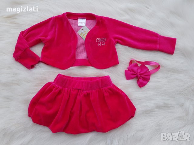 Нов комплект пола, ръкави и лента за коса 18-24 месеца, снимка 3 - Комплекти за бебе - 28163904