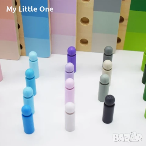 Дървена игра за сортиране „ Нюанси“, снимка 5 - Образователни игри - 50998169