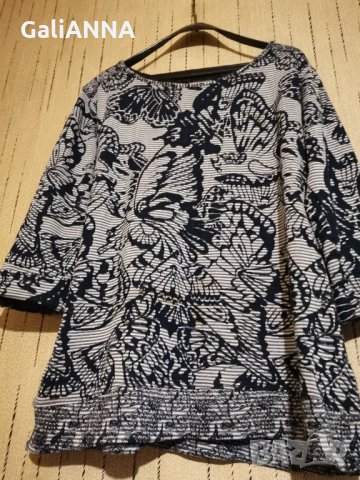 СТРАХОТНА ЕФЕКТНА БЛУЗА РАЗМЕР 2XL, снимка 2 - Блузи с дълъг ръкав и пуловери - 35374199