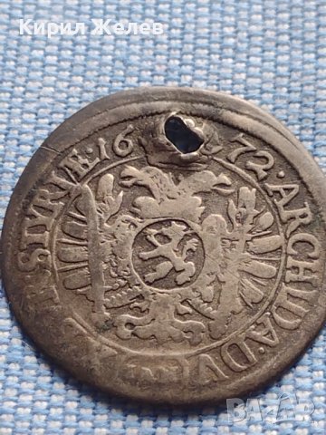 Сребърна монета 6 кройцера 1672г. Леополд първи Грац Херцогство Щирия 13614 , снимка 6 - Нумизматика и бонистика - 42984084