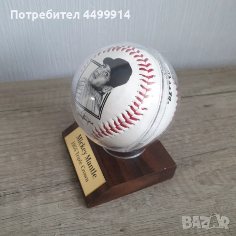 Мики Мантъл, бейзболна топка, снимка 6 - Колекции - 51655682