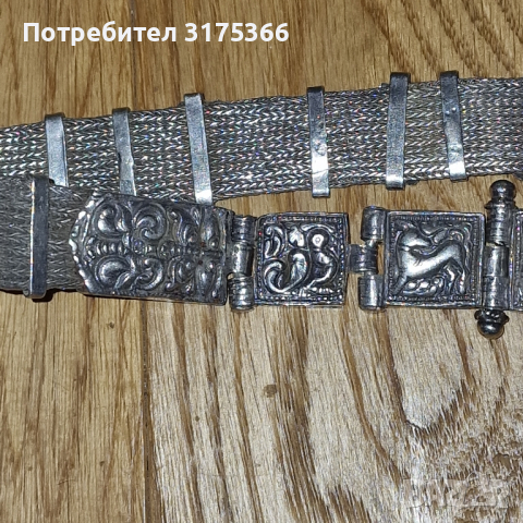 Сребърен възрожденски женски колан , снимка 3 - Антикварни и старинни предмети - 44846850