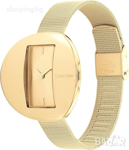 Дамски часовник Calvin Klein Gold, снимка 7 - Дамски - 42992062