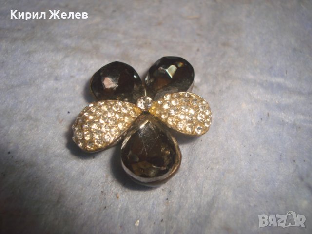 СТАР ФЛОРАЛЕН МЕДЕН КРИСТАЛЕН АРТ МЕДАЛЬОН ЦВЕТЕ 27878, снимка 10 - Колиета, медальони, синджири - 37127770