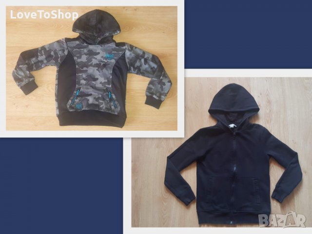 Everlast H&M hm хм блуза с качулка суитчер суитчър 140 см