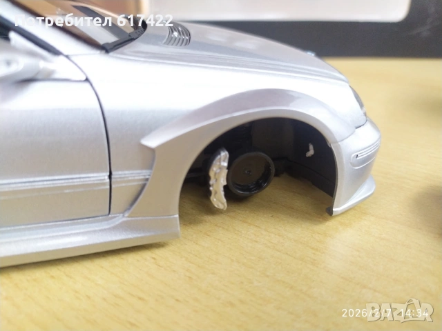 1:18 Mercedes-Benz CLK (C209) DTM AMG Cabrio - Kyosho, снимка 15 - Колекции - 53392754