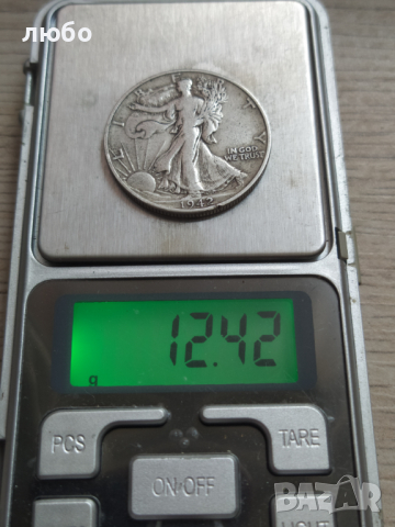 Монета Сребърен HALF DOLLAR 1942 D , снимка 5 - Нумизматика и бонистика - 36400776