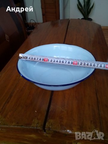 Стара емайлирана паница,купа #6, снимка 5 - Други ценни предмети - 28265173