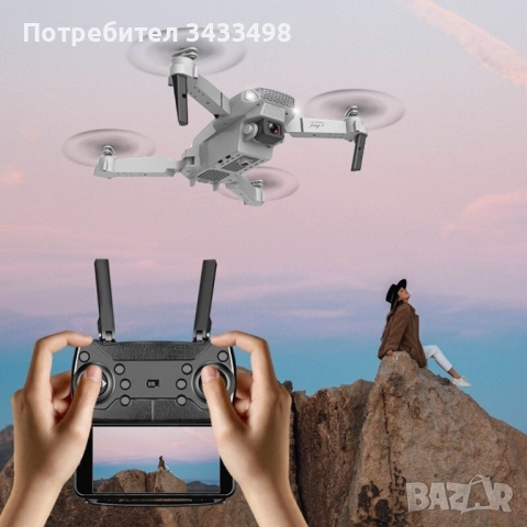 Дрон с двойна 4K HD камера – компактен, мощен и лесен за управление, снимка 4 - Дронове и аксесоари - 52010811